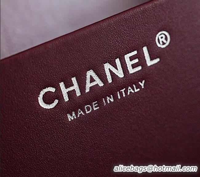 Grade Quality Chanel Maxi Flap Bag in Crocodile Pattern Calfskin AS6233 Red/Silver 2026