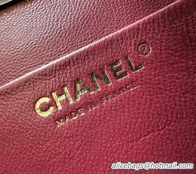Good Product Chanel Crocodile Embossed Calfskin Flap Bag With Top Handle AS6425 Black 2026