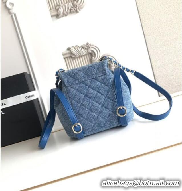Unique Discount Chanel Denim Small Backpack AS2908 Blue 2026