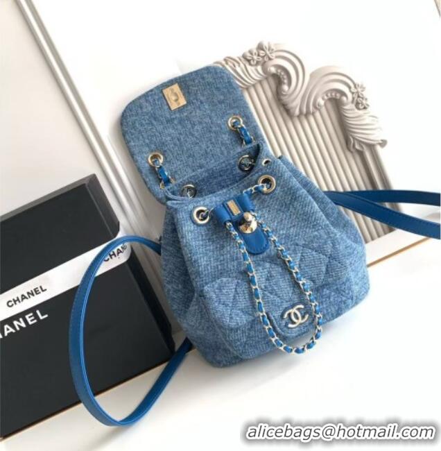 Unique Discount Chanel Denim Small Backpack AS2908 Blue 2026