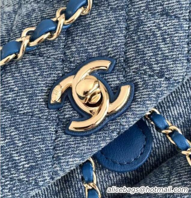 Unique Discount Chanel Denim Small Backpack AS2908 Blue 2026