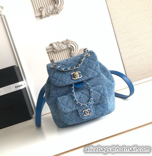 Unique Discount Chanel Denim Small Backpack AS2908 Blue 2026