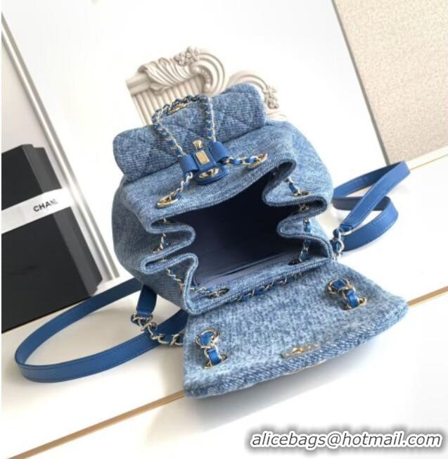 Unique Discount Chanel Denim Small Backpack AS2908 Blue 2026