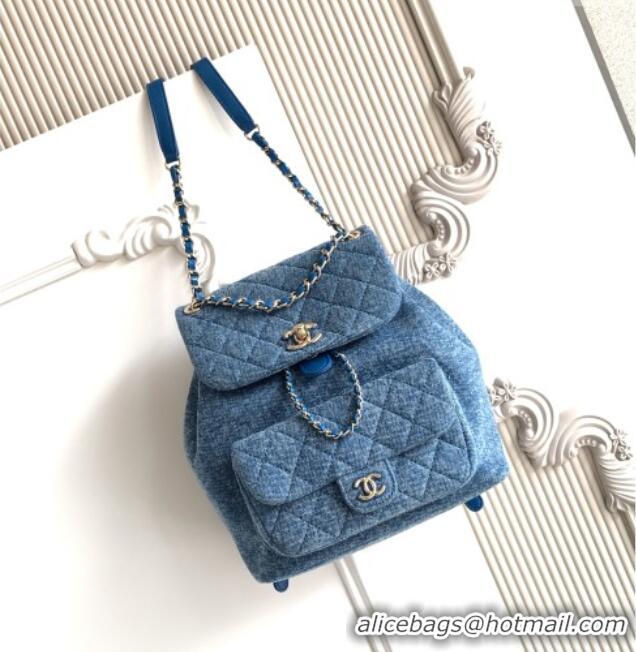 Market Sells Discount Chanel Denim Backpack AS3618 Blue 2026