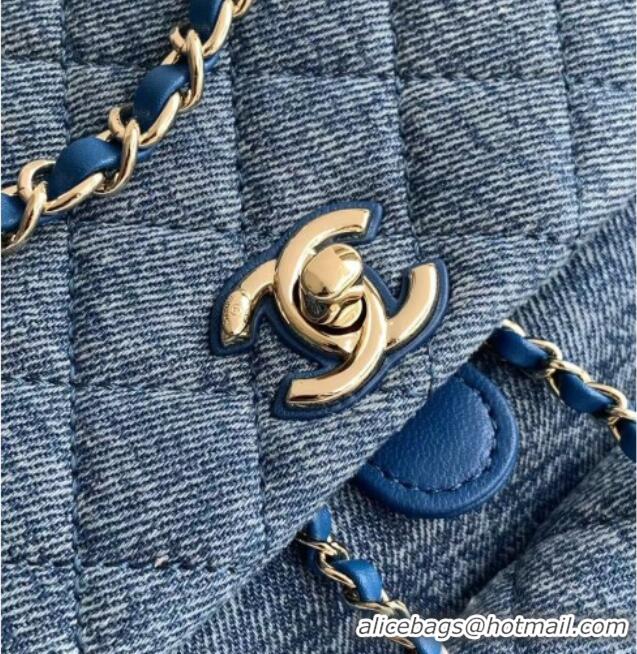 Market Sells Discount Chanel Denim Backpack AS3618 Blue 2026