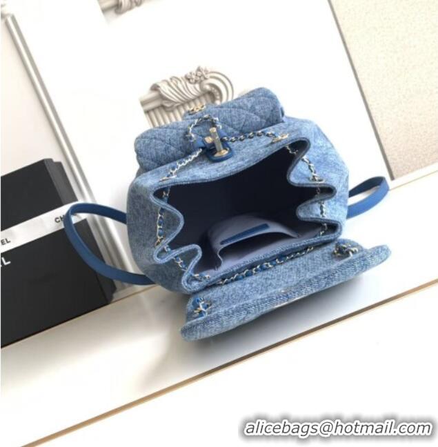 Market Sells Discount Chanel Denim Backpack AS3618 Blue 2026