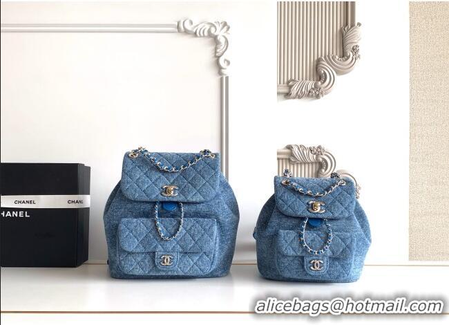 Market Sells Discount Chanel Denim Backpack AS3618 Blue 2026