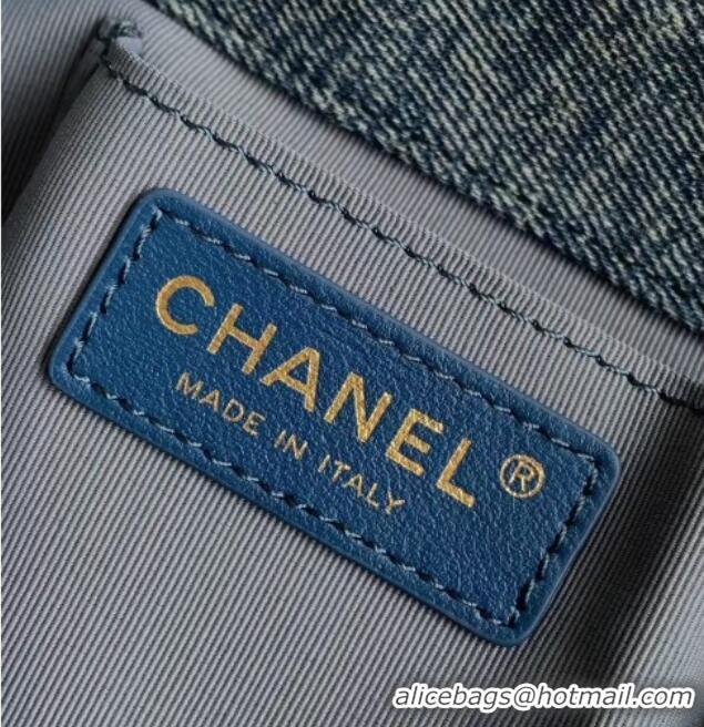 Market Sells Discount Chanel Denim Backpack AS3618 Blue 2026