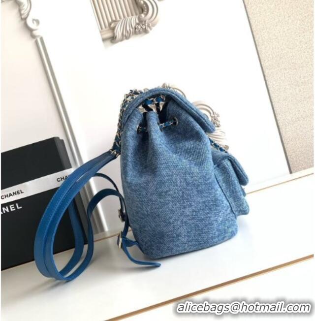 Market Sells Discount Chanel Denim Backpack AS3618 Blue 2026