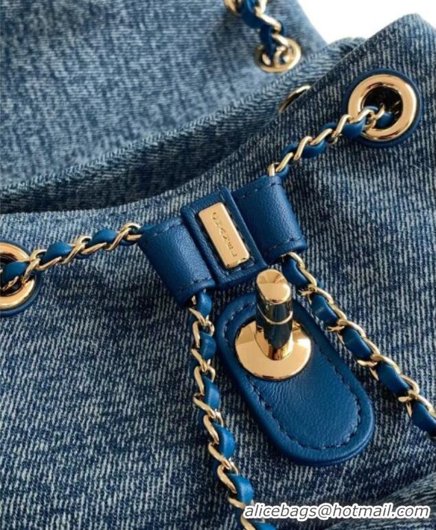 Market Sells Discount Chanel Denim Backpack AS3618 Blue 2026