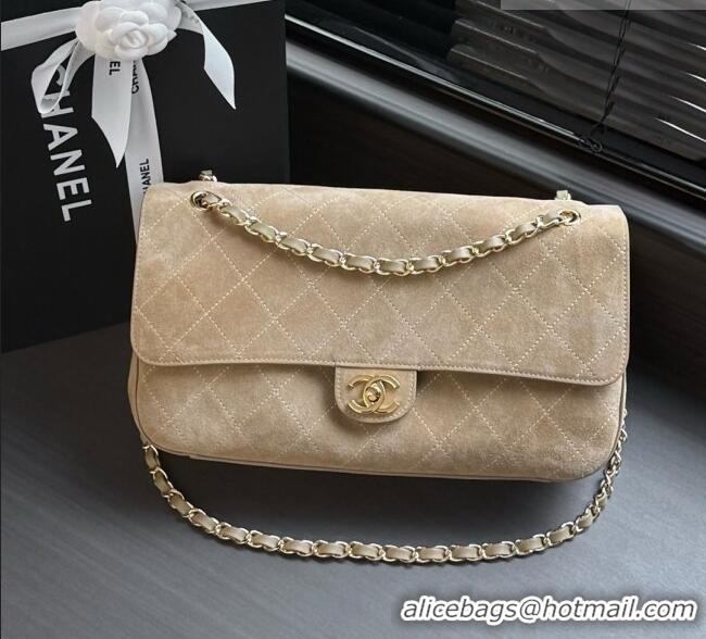Best Price Discount Chanel Suede Calfskin Maxi Flap Bag AS6281 Beige 2026