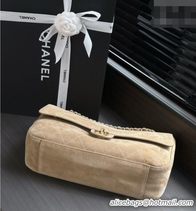 Best Price Discount Chanel Suede Calfskin Maxi Flap Bag AS6281 Beige 2026