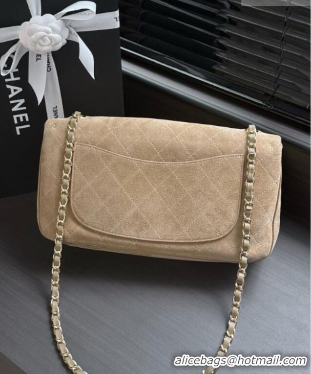 Best Price Discount Chanel Suede Calfskin Maxi Flap Bag AS6281 Beige 2026