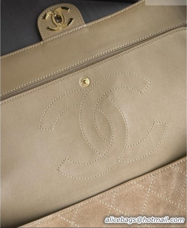 Best Price Discount Chanel Suede Calfskin Maxi Flap Bag AS6281 Beige 2026
