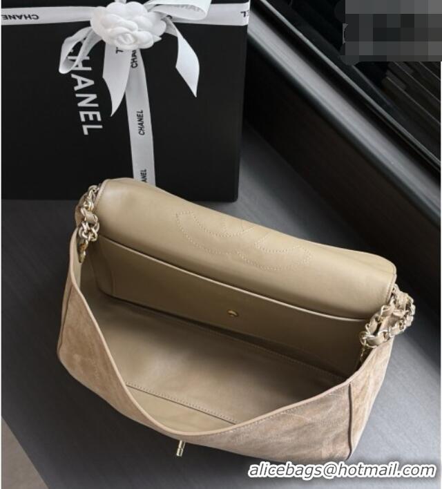 Best Price Discount Chanel Suede Calfskin Maxi Flap Bag AS6281 Beige 2026