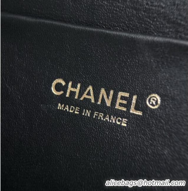 Good Taste Chanel Suede Calfskin Maxi Flap Bag AS6281 Black 2026