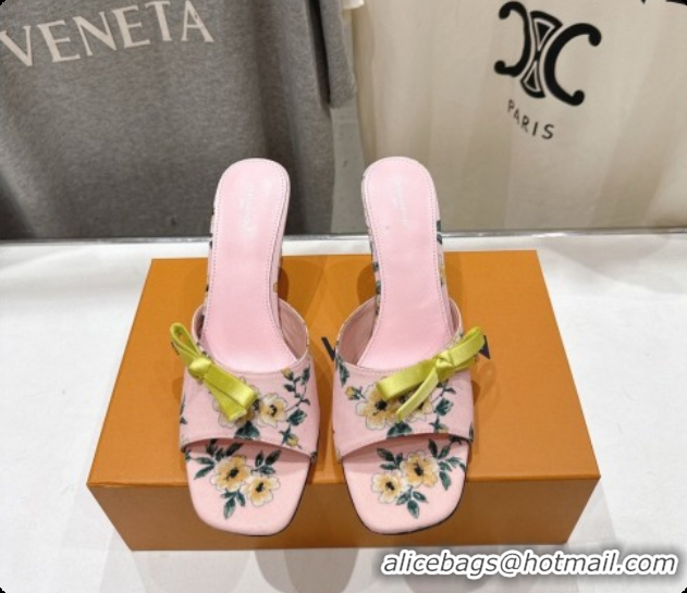 Good Quality Louis Vuitton LV Cube Mule in Printed Textile Pink Pre-Fall 6073031 2026