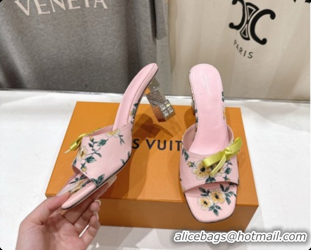 Good Quality Louis Vuitton LV Cube Mule in Printed Textile Pink Pre-Fall 6073031 2026