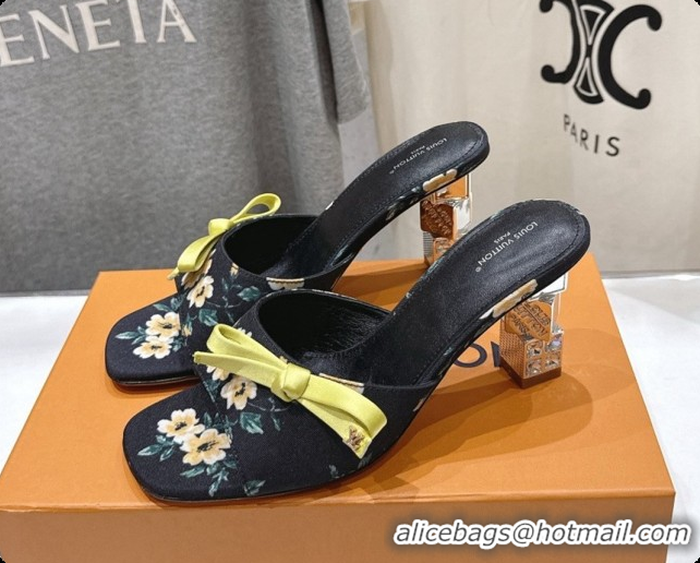 Most Popular Louis Vuitton LV Cube Mule in Printed Textile Black Pre-Fall 6073032 2026