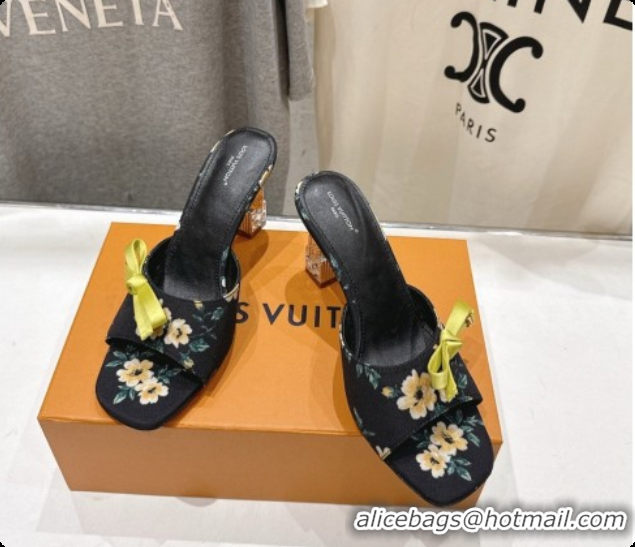 Most Popular Louis Vuitton LV Cube Mule in Printed Textile Black Pre-Fall 6073032 2026