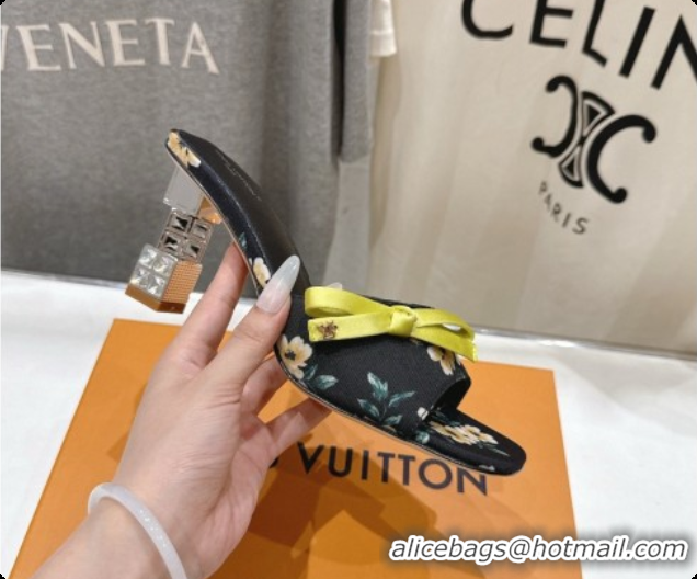 Most Popular Louis Vuitton LV Cube Mule in Printed Textile Black Pre-Fall 6073032 2026