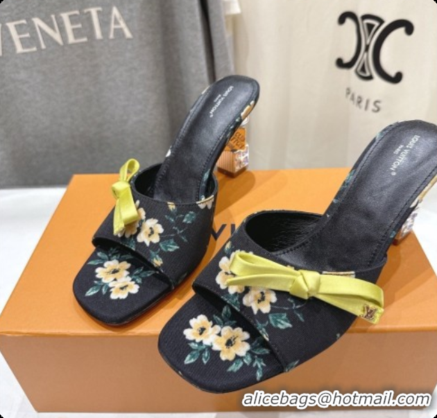 Most Popular Louis Vuitton LV Cube Mule in Printed Textile Black Pre-Fall 6073032 2026