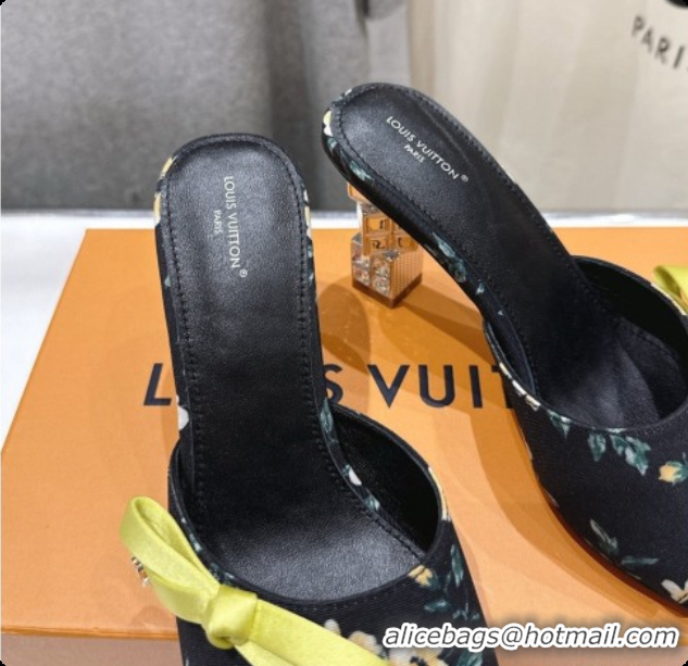 Most Popular Louis Vuitton LV Cube Mule in Printed Textile Black Pre-Fall 6073032 2026