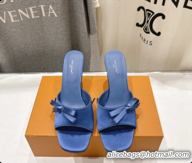 Low Cost Louis Vuitton LV Cube Mule in Blue Satin Pre-Fall 6073033 2026