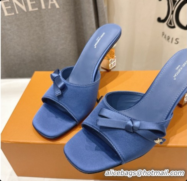 Low Cost Louis Vuitton LV Cube Mule in Blue Satin Pre-Fall 6073033 2026