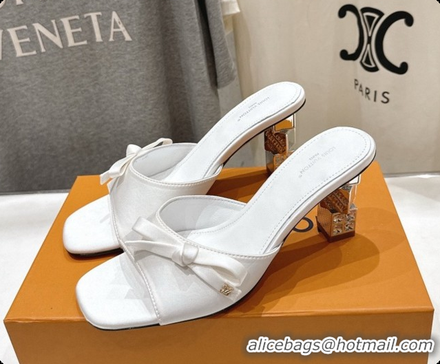 Popular Style Louis Vuitton LV Cube Mule in White Satin Pre-Fall 6073035 2026