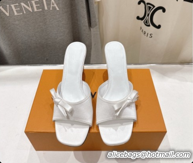 Popular Style Louis Vuitton LV Cube Mule in White Satin Pre-Fall 6073035 2026