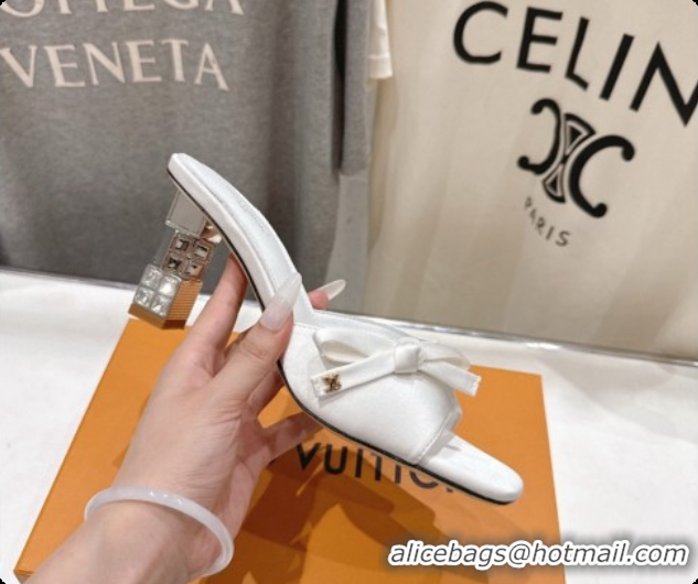 Popular Style Louis Vuitton LV Cube Mule in White Satin Pre-Fall 6073035 2026
