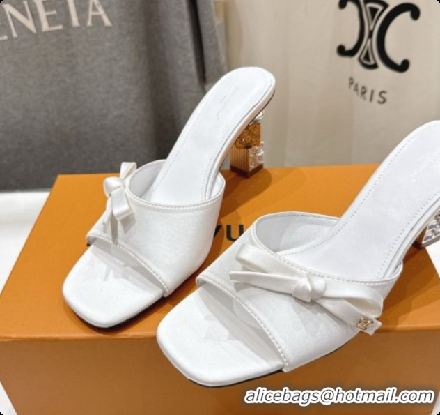 Popular Style Louis Vuitton LV Cube Mule in White Satin Pre-Fall 6073035 2026