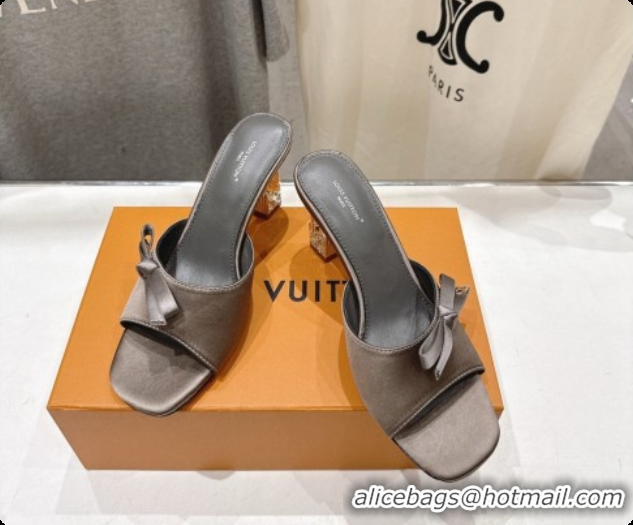 Popular Style Louis Vuitton LV Cube Mule in Grey Satin Pre-Fall 6073037 2026
