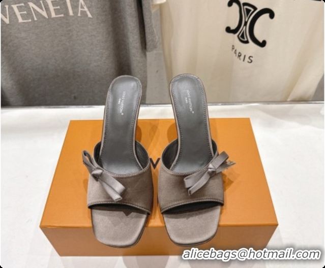 Popular Style Louis Vuitton LV Cube Mule in Grey Satin Pre-Fall 6073037 2026
