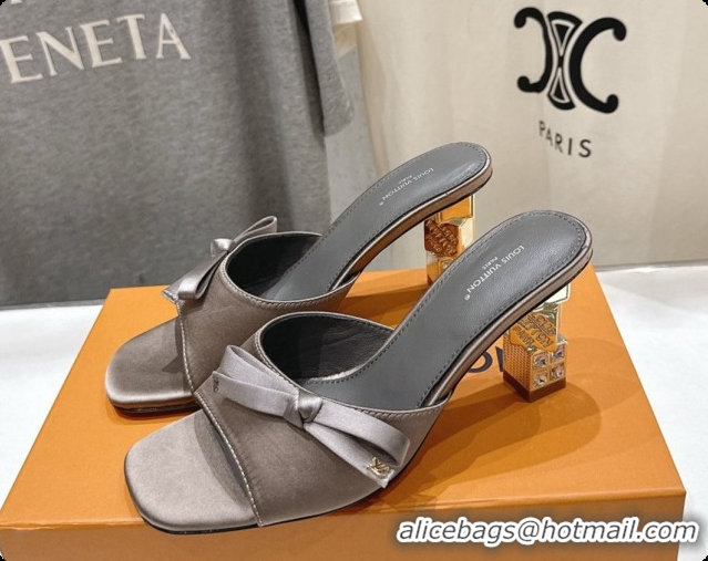 Popular Style Louis Vuitton LV Cube Mule in Grey Satin Pre-Fall 6073037 2026