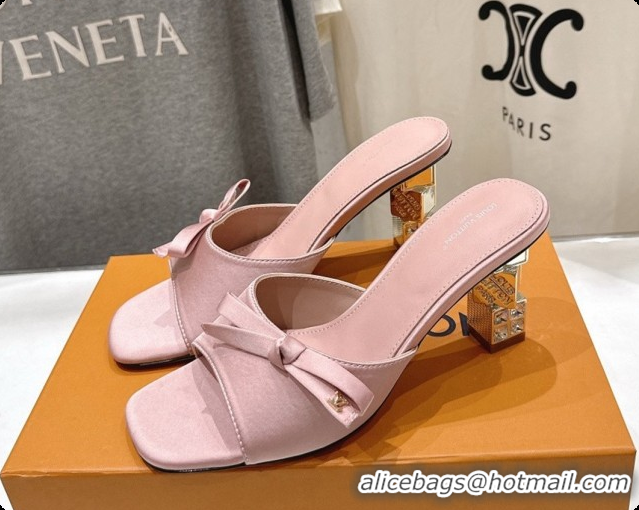 Unique Style Louis Vuitton LV Cube Mule in Pink Satin Pre-Fall 6073039 2026