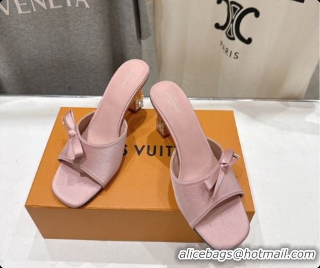 Unique Style Louis Vuitton LV Cube Mule in Pink Satin Pre-Fall 6073039 2026