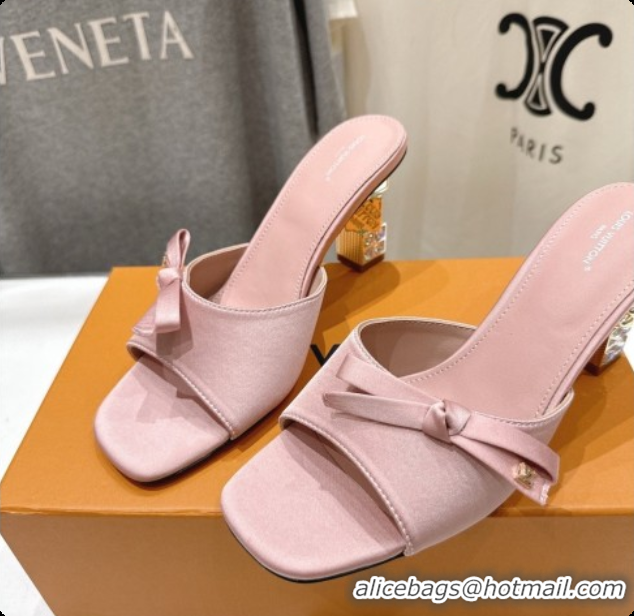 Unique Style Louis Vuitton LV Cube Mule in Pink Satin Pre-Fall 6073039 2026