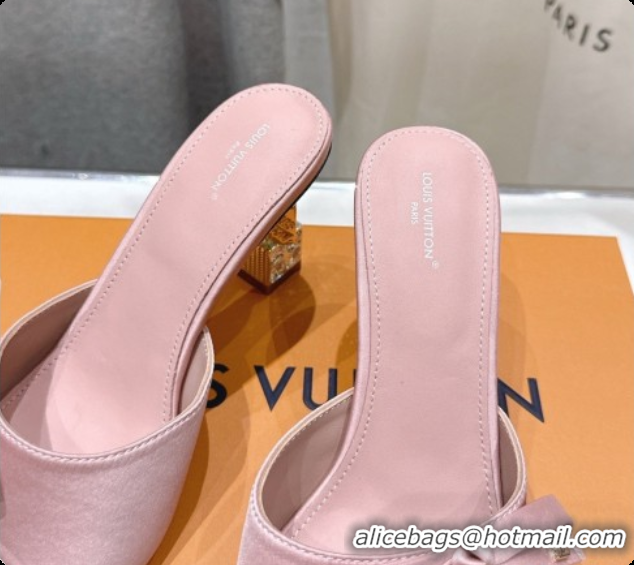 Unique Style Louis Vuitton LV Cube Mule in Pink Satin Pre-Fall 6073039 2026