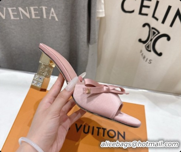 Unique Style Louis Vuitton LV Cube Mule in Pink Satin Pre-Fall 6073039 2026