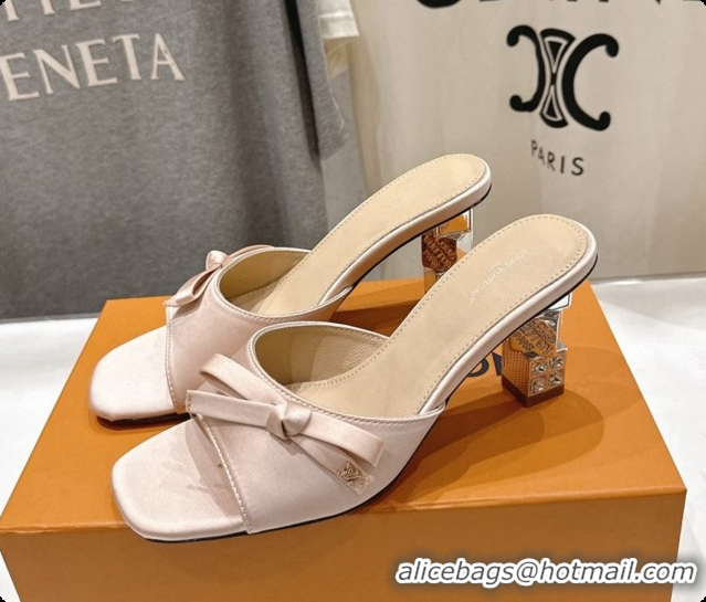 Grade Quality Louis Vuitton LV Cube Mule in Nude Satin Pre-Fall 6073040 2026