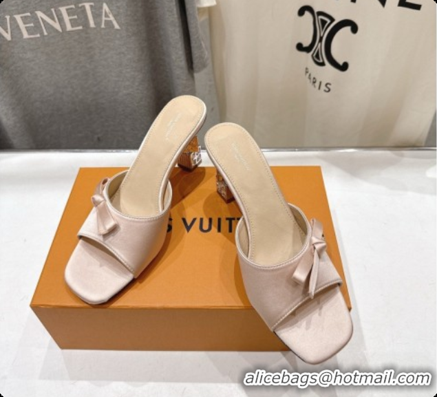 Grade Quality Louis Vuitton LV Cube Mule in Nude Satin Pre-Fall 6073040 2026