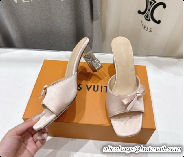 Grade Quality Louis Vuitton LV Cube Mule in Nude Satin Pre-Fall 6073040 2026