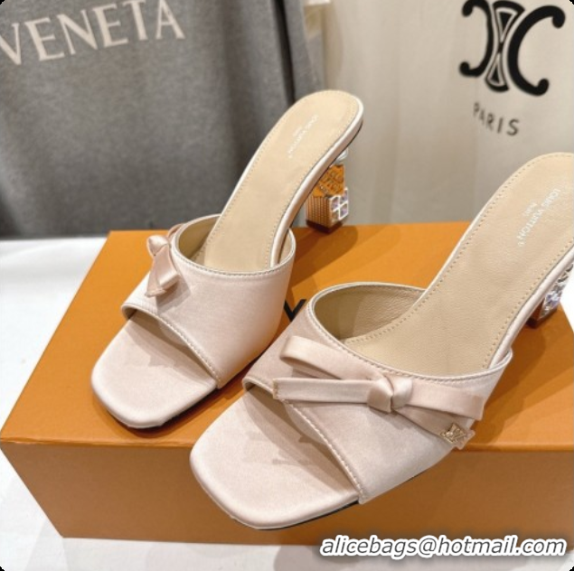 Grade Quality Louis Vuitton LV Cube Mule in Nude Satin Pre-Fall 6073040 2026