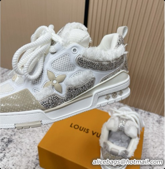 Buy Discount Louis Vuitton LV Skate Sneaker in Beige Mix of Materials LV073042 White 2026