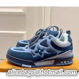 Stylish Louis Vuitton LV Skate Sneaker in Beige Mix of Materials LV073043 Blue 2026