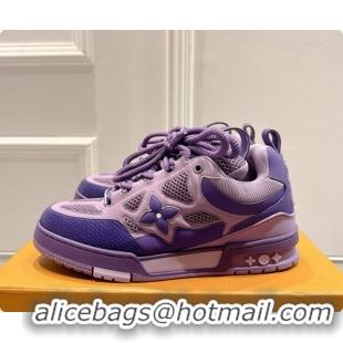 Good Product Louis Vuitton LV Skate Sneaker in Beige Mix of Materials LV073044 Purple 2026