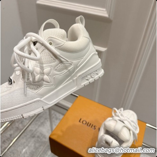 Perfect Louis Vuitton LV Skate Sneaker in Beige Mix of Materials LV073045 White 2026