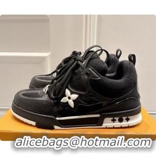 Sophisticated Louis Vuitton LV Skate Sneaker in Beige Mix of Materials LV073047 Black 2026